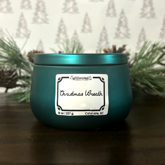 Christmas Wreath Candle